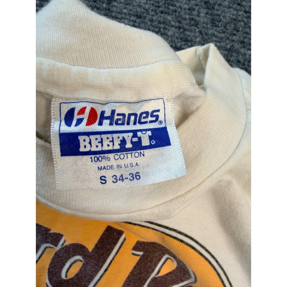 Vintage Hard Rock Cafe San Francisco T Shirt Small White Hanes USA Made 90s Tee - Picture 4 of 4